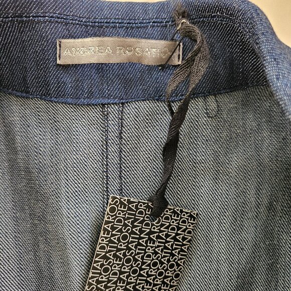 Andrea Rosati Long Sleeveless Denim Vest - Picture 5 of 8